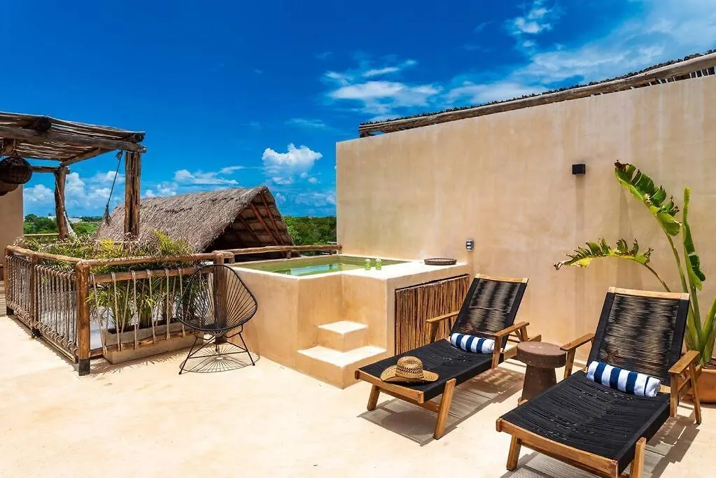 @Villa.Akbal- 2Bd Rooftop W/ Open Dinning Room Tulum Mexico