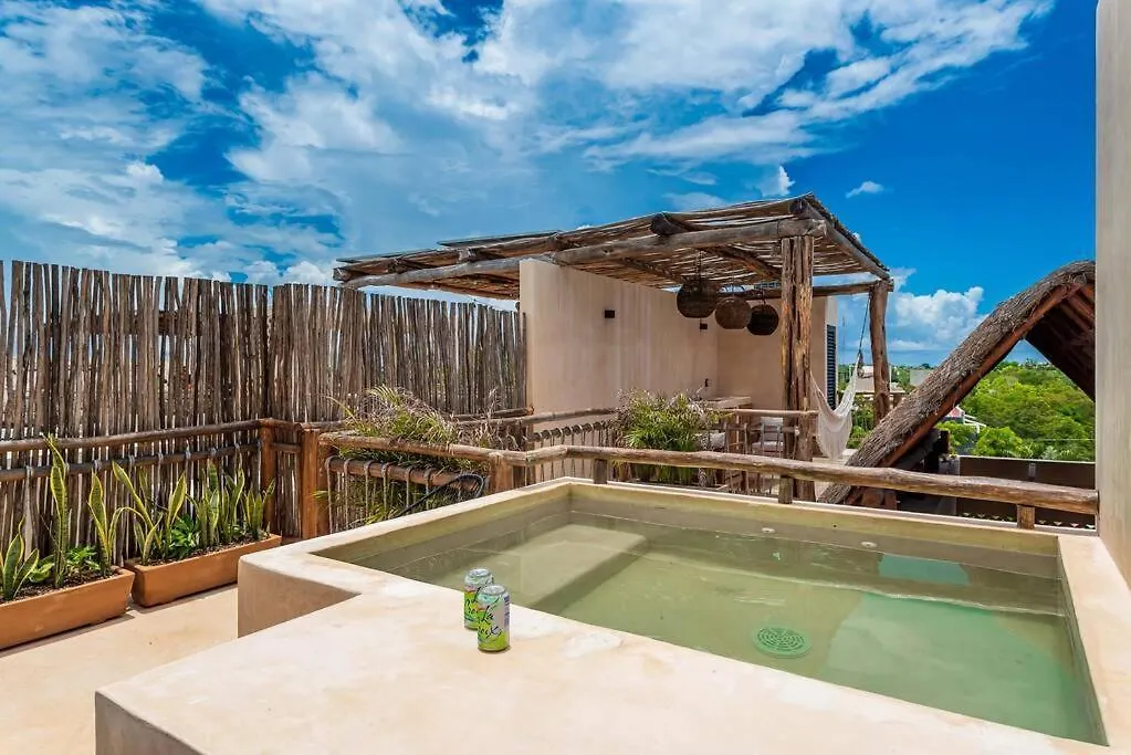 Apartment @Villa.Akbal- 2Bd Rooftop W/ Open Dinning Room Tulum Mexico